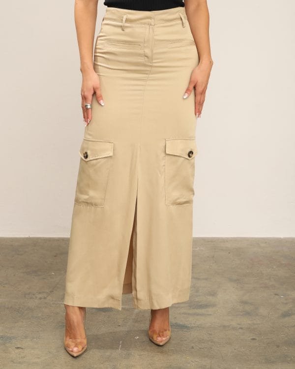 What You Need Cargo Maxi Skirt - Image 3