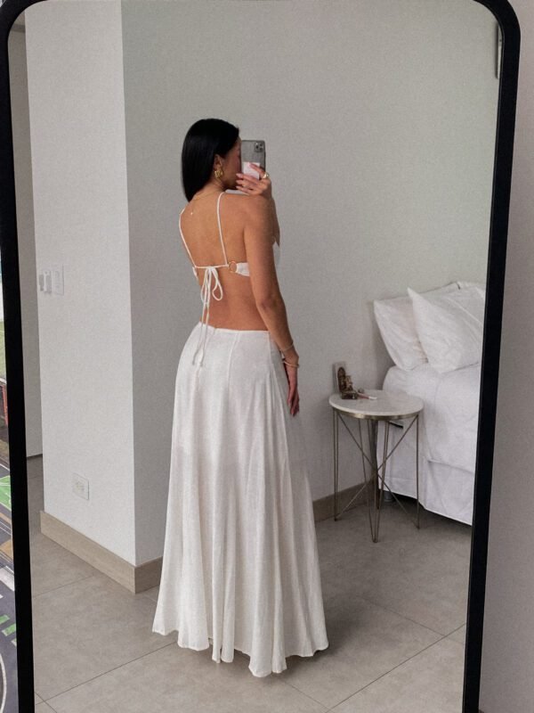 Who Is She Maxi Dress White