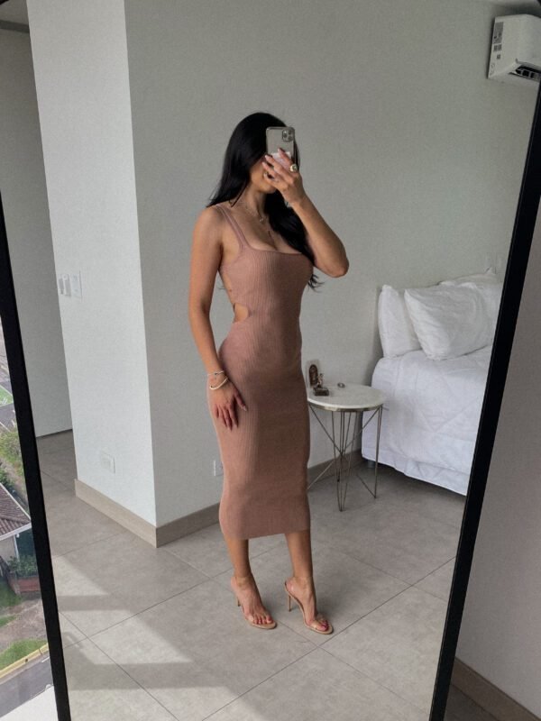 Darling Midi Dress Tan