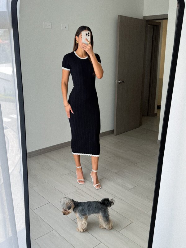 Monochrome Muse Dress