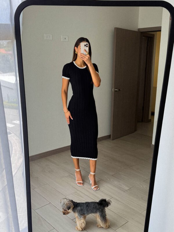 Monochrome Muse Dress