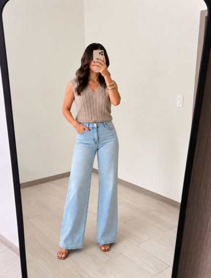 Suzie Vest + The Favorite Jeans